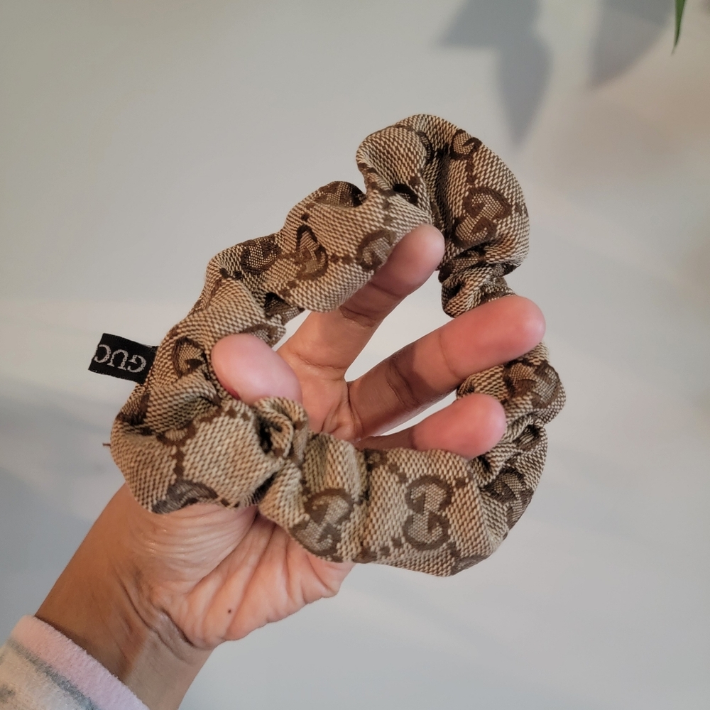 3pcs Stylish Patterned Mono Scrunchie Hair Tie - Picture 3 of 5